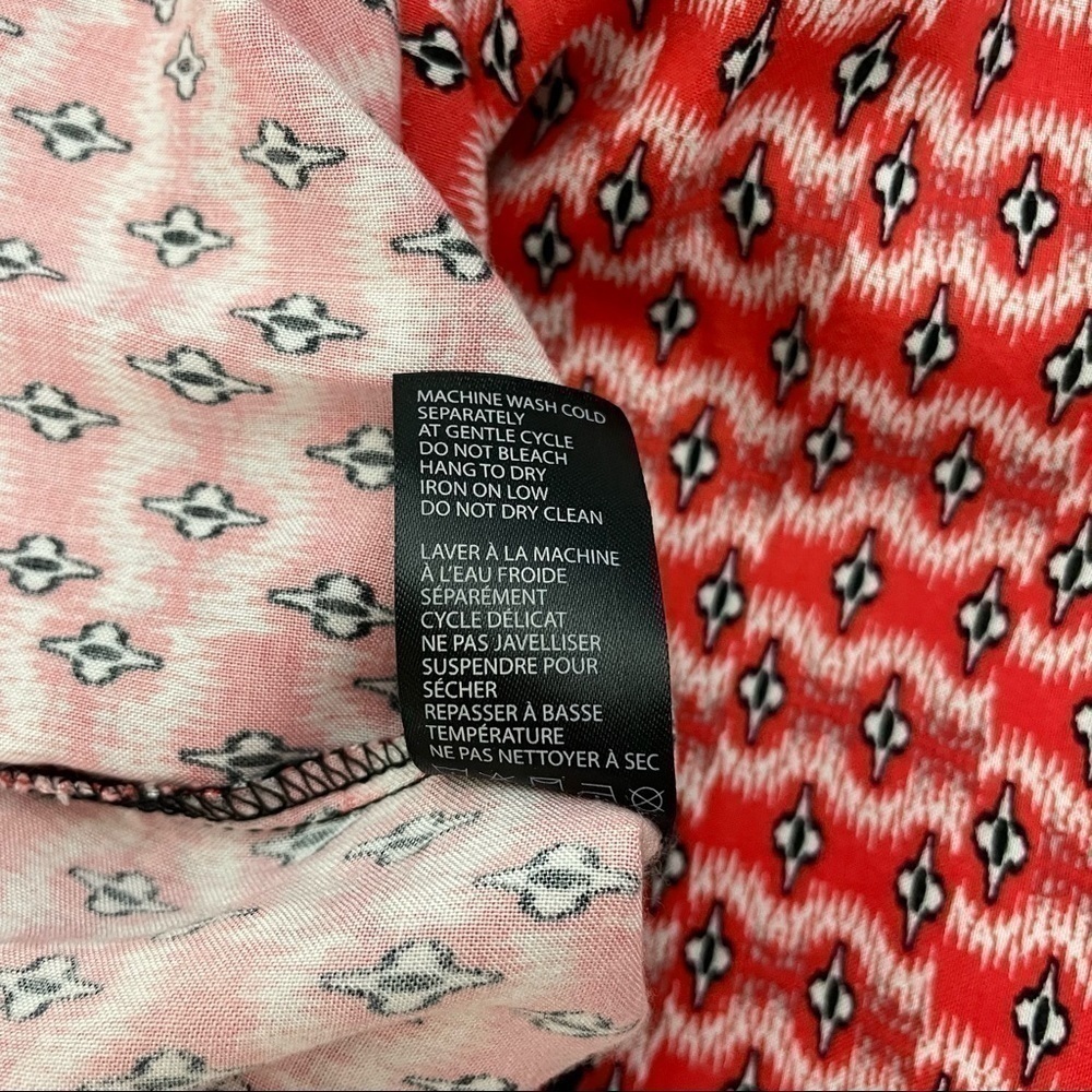NWT Dex Asymmetrical Faux Wrap Dress Red Size XS - Picture 9 of 11